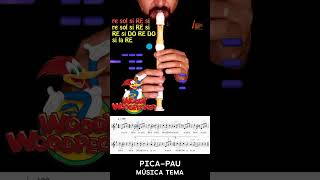 PICAPAU  WOODPECKER shorts music flute woodpecker picapau1080p [upl. by Aihsei341]