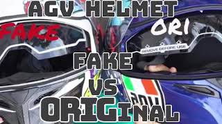 Agv helmet fake vs original [upl. by Ecirtel]