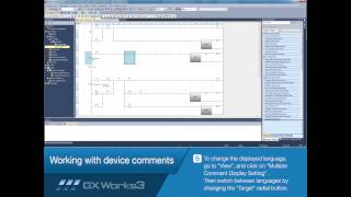 MELSOFT GX Works3 Tutorial No5 quotWorking with device commentsquot  Mitsubishi Electric [upl. by Jacquetta995]