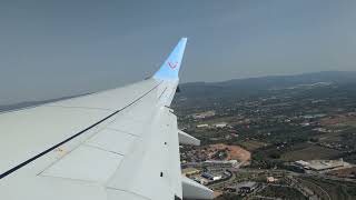 Taking Off From Reus Airport on A Tui Plane [upl. by Adiehsar]