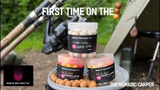 FIRST TIME ON THE STICKY BAITSCARP FISHING carpfishing carp sticky [upl. by Enail474]