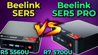 Is The Difference Worth it Beelink SER5 VS SER5 PRO 5560U vs 5700U Mini PC Comparison Gaming [upl. by Pam]