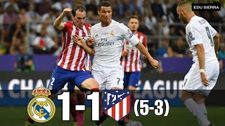 Real Madrid vs Atlético de Madrid 53 Final quotUCLquot La quotUndecimaquot 28052016 [upl. by Nifled218]