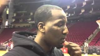 Kendrick Perkins Houston shootaround [upl. by Kennet]