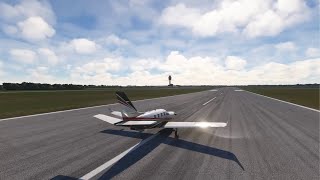 Daher TBM 930 Windy VFR Flight  MFS 2020 [upl. by Lhok]