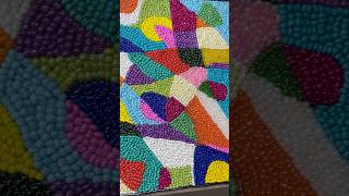 Filled a Canvas with Beads 🎨Mosaic shorts artandcraft craftideas satisfying craft time cool [upl. by Knute]