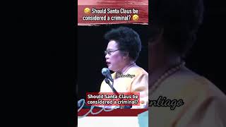 Shld SANTA CLAUS be considered a criminal miriam funny jokes trending viralvideo fyp [upl. by Amoihc]