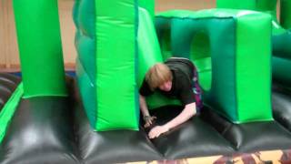 Inflatable assault course at Potters Leisure Resort [upl. by Yllah]