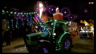 1 Te Kortenberg Kerstverlichting Tractors Lichtstoet  Everberg aan Cefé T Pleintje [upl. by Etteniuqna70]