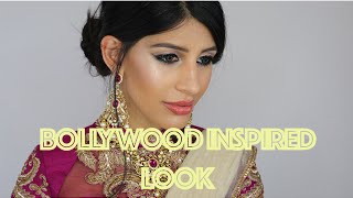 BOLLYWOOD INSPIRED LOOK MAKEUP TUTORIAL JASMIN WALIA [upl. by Spanjian]