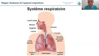 Cours 2 sémiologie Appareil Respiratoire Part1 infirmiers institut santé plus DR BENNANI [upl. by Nueormahc]