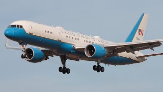 USAF C32 working the pattern  Kinston Regional Jetport planespotting2022 [upl. by Niasuh]