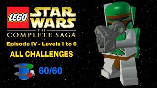 100 Guide LEGO Star Wars TCS  Episode IV Level 16  All Blue Minikits Challenges [upl. by Notac948]