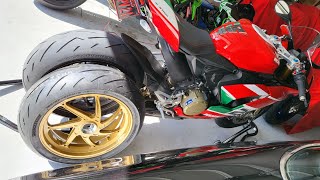 2022 Ducati Panigale V2 with Marchesini M7RS Forged Aluminium wheels  waiting for socket China [upl. by Kapoor]