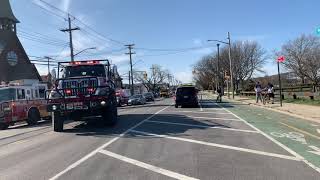 FDNY BFU 6 Responding into a Brush Fire in Gerritsen Beach Brooklyn New York [upl. by Trout]