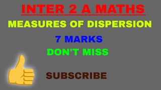 Class 12 Measures of Dispersionpart 1important 2 marksImportant 7 marks [upl. by Primalia708]