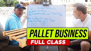 How To Resell Used Pallets  FULL TUTORIAL ft John Wilker  The Simplest Biz [upl. by Annovad]