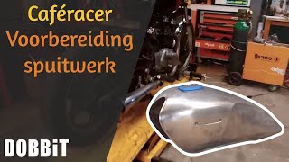 Caféracer  Voorbereiding spuitwerk [upl. by Gassman]