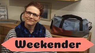 WeekenderSporttasche nähen kostenloses Schnittmuster free pattern ENGLISH SUBTITLES [upl. by Eletnahc]