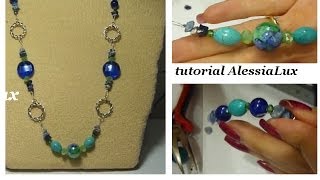 DIY tutorial collana estiva creata insieme  gioielli fai da te step by step [upl. by Pitts]