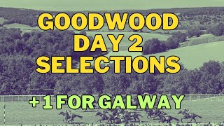 HORSE RACING TIPS  GOODWOOD amp GALWAY  WED 31 JULY 2024  horseracing horseracingtips [upl. by Sixel]