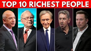 Who has the most MONEY  Top 10 RICHEST people [upl. by Toms]