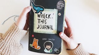 MY COMPLETE WRECK THIS JOURNAL   finished wreck this journal flip through [upl. by Berhley176]