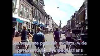 Groningens most dangerous street for cycling Nieuwe Ebbingestraat [upl. by Enilamme]