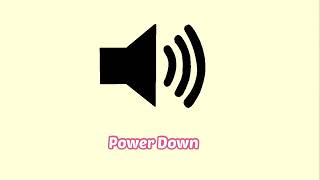 Power Down Sound Effect [upl. by Kalindi]