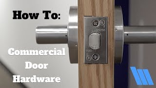 How To Install Commercial Door Hardware [upl. by Hcra]