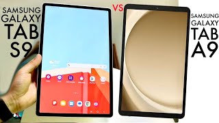 Samsung Galaxy Tab S9 Vs Samsung Galaxy Tab A9 In 2024 Comparison Review [upl. by Anivlek928]