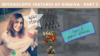 microscopic features of gingiva  storytelling part 2 [upl. by Ynattir]