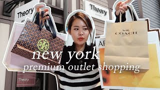 NEW YORK VLOG  Shopping day at Woodbury Common Premium Outlets luxury fashion haul [upl. by Kinom]