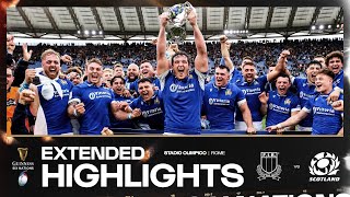 HISTORIC WIN 🇮🇹  EXTENDED HIGHLIGHTS  ITALY V SCOTLAND  2024 GUINNESS MENS SIX NATIONS RUGBY [upl. by Mike]