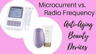 Microcurrent vs Radio Frequency  AntiAging Beauty Devices  Newa Beauty Review [upl. by Alaehcim404]