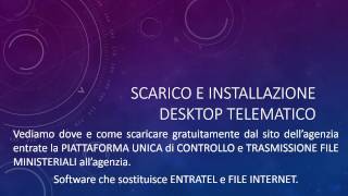 Scarico e installazione desktop telematico  DOMUS Programma gestione condomini [upl. by Kopp720]