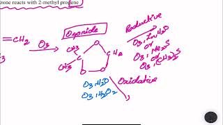 How ozone reacts with 2 – methyl propene 11th  Hydrocarbons Chemistry in Tamil [upl. by Akiv659]