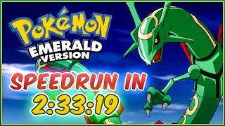 Pokemon Emerald SPEEDRUN in 2 HOURS and 33 Minutes [upl. by Melena734]