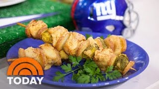 Make Seasoned ChickenOnAStick And ‘Dude Dip’ For Your Football Party  TODAY [upl. by Prowel]