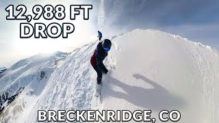 Snowboarding Breckenridges Highest Peak Inbounds [upl. by Ial]