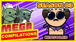 Season 3 Mega Compilation  The Cyanide and Happiness Show [upl. by Dnomder]