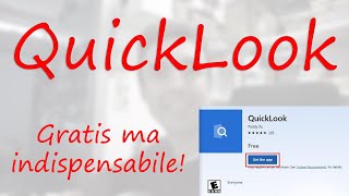 QuickLook  visualizzatore rapido di immagini quello che usano anche su Apple Mac OS [upl. by Ardnait]