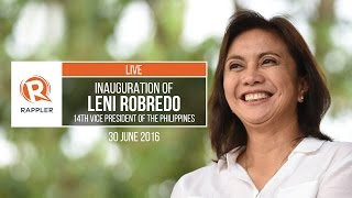 LIVE Inauguration of Leni Robredo [upl. by Tollmann900]