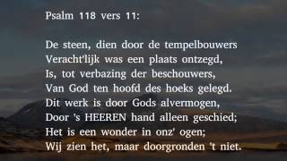 Psalm 118 vers 7 11 en 14  De HEER is mij tot hulp en sterkte [upl. by Rawdin93]