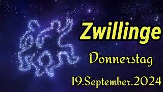 horoskop Zwillinge heute Donnerstag 19 September 2024 [upl. by Adnamor]