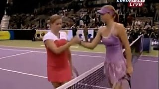 Maria Sharapova vs Kim Clijsters 2006 YEC Madrid RR Highlights [upl. by Adiazteb]