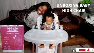 UNBOXING MY BABIIE BABY HIGH CHAIRARGOS HIGH CHAIRROSE GOLD [upl. by Llehcar649]