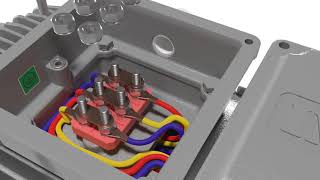 STAR DELTA CONNECTION FOR 3 PHASE MOTORS [upl. by Brigg]