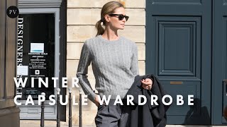 Your Guide to a Chic Winter Capsule Wardrobe  Parisian Vibe [upl. by Bertha]