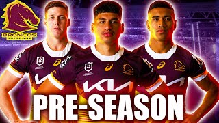 Brisbane Broncos PreSeason Official LineUp vs Wynnum Manly Seagulls  NRL 2024 [upl. by Jahncke]